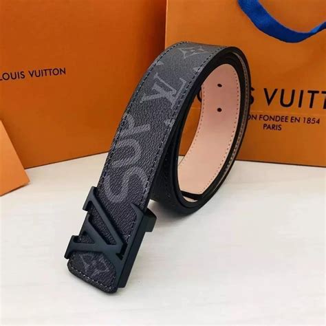 lv supreme belt black